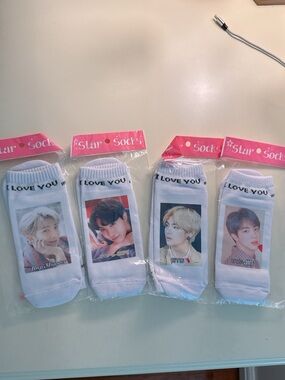 4 BTS Socks from Korea!